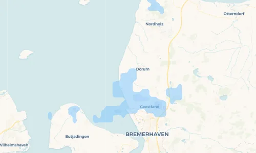 Regenradar Vorschaubild - Aktuelle Niederschläge in Misselwarden und Umgebung