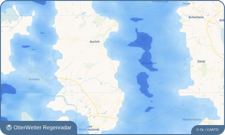 OtterWetter Regenradar-Widget Mittegroßefehn