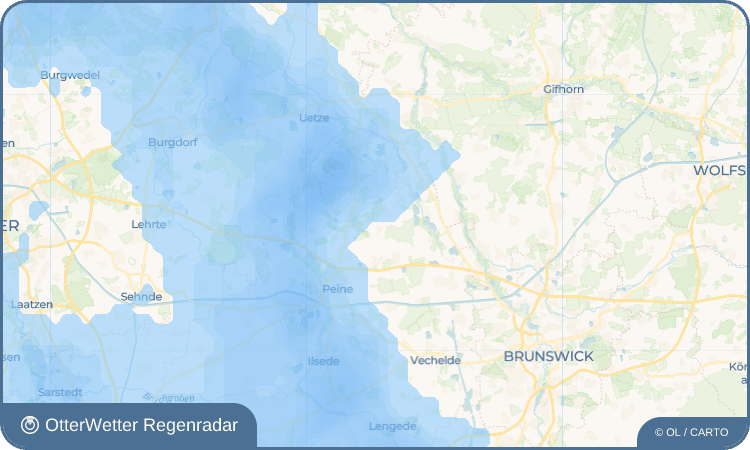 OtterWetter Regenradar-Widget Mödesse