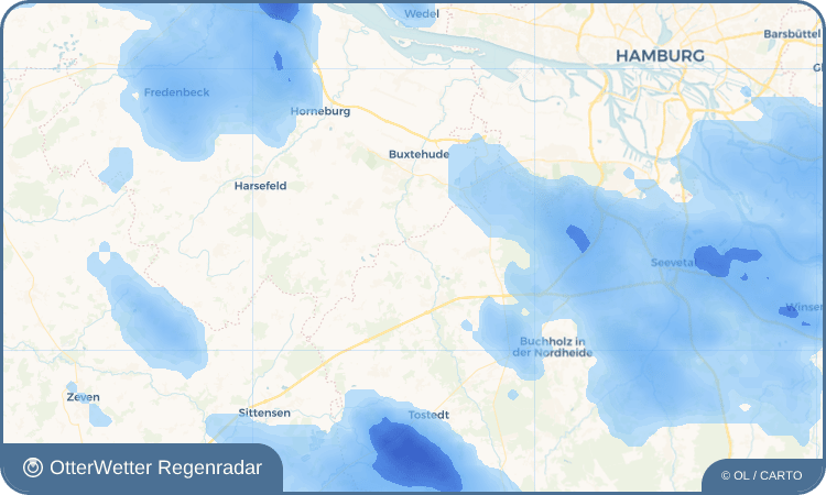 Widget-Vorschau für Moisburg Wetter-Widget-Vorschau mit Vorhersagedaten für Moisburg