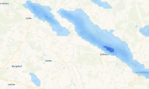 Regenradar Vorschaubild - Aktuelle Niederschläge in Müden (Aller) und Umgebung