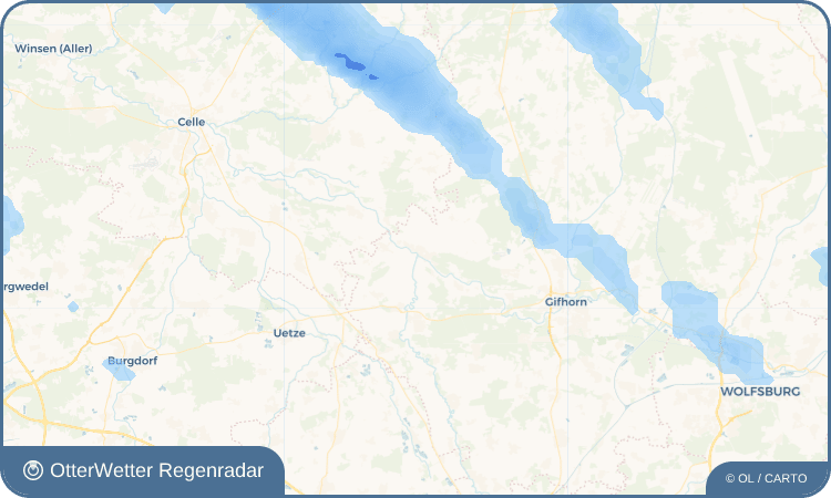 OtterWetter Regenradar-Widget Müden (Aller)
