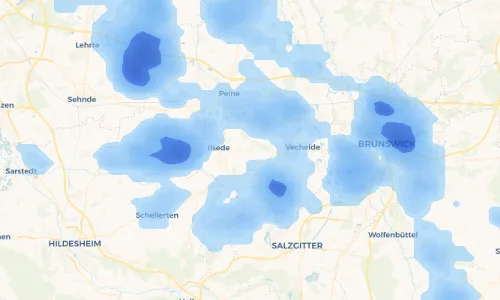 Regenradar Vorschaubild - Aktuelle Niederschläge in Münstedt und Umgebung