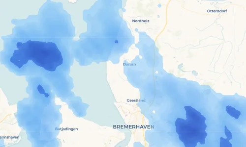 Regenradar Vorschaubild - Aktuelle Niederschläge in Mulsum und Umgebung