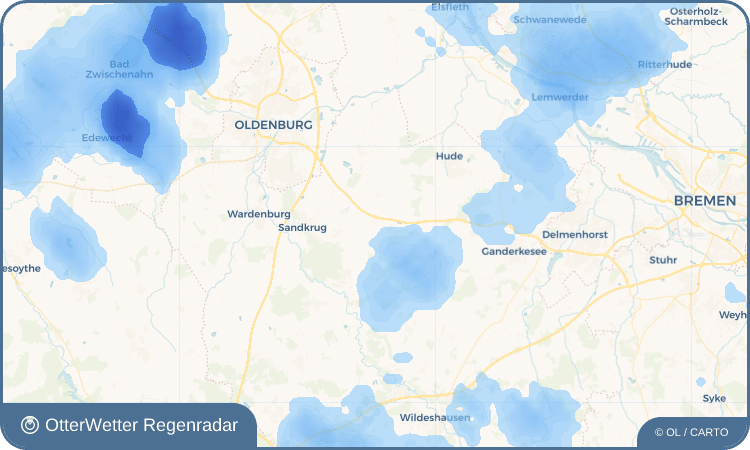 OtterWetter Regenradar-Widget Munderloh