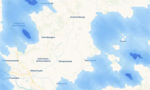 Regenradar Vorschaubild - Aktuelle Niederschläge in Neen Moor (ehem. Neu-Heudorf) und Umgebung