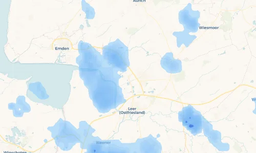 Regenradar Vorschaubild - Aktuelle Niederschläge in Neermoor und Umgebung