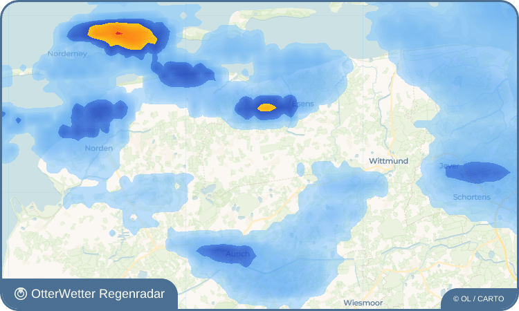 OtterWetter Regenradar-Widget Negenmeerten