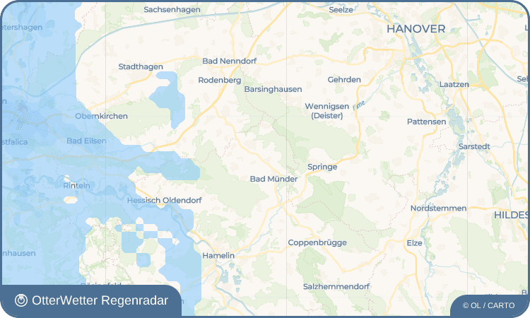OtterWetter Regenradar-Widget Nettelrede