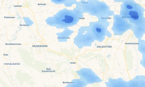 Regenradar Vorschaubild - Aktuelle Niederschläge in Nettlingen und Umgebung