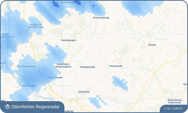 OtterWetter Regenradar-Widget Neu St. Jürgen