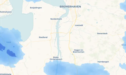 Regenradar Vorschaubild - Aktuelle Niederschläge in Neuenlande und Umgebung