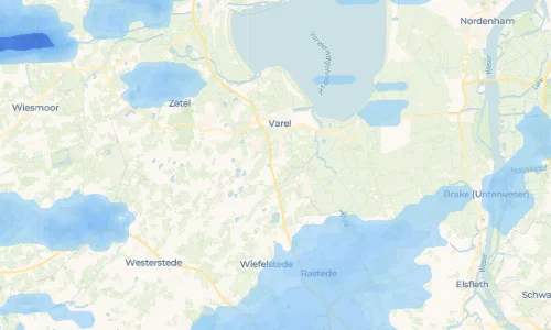 Regenradar Vorschaubild - Aktuelle Niederschläge in Neuenwege und Umgebung