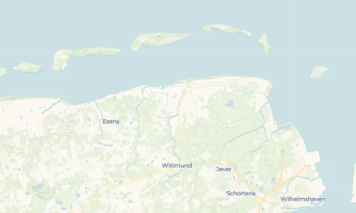 Regenradar Neufunnixsiel: aktuelle Niederschläge in Neufunnixsiel und Umgebung, Stand 17. Oktober 2026 um 18:35 Uhr