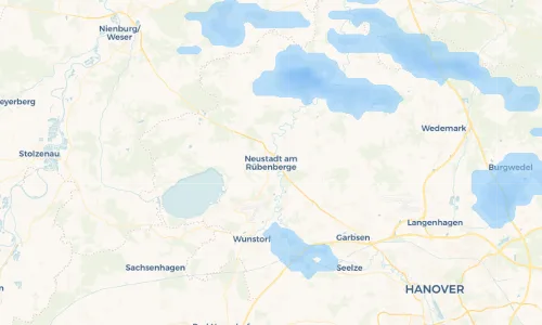 Regenradar Vorschaubild - Aktuelle Niederschläge in Neustadt am Rübenberge und Umgebung