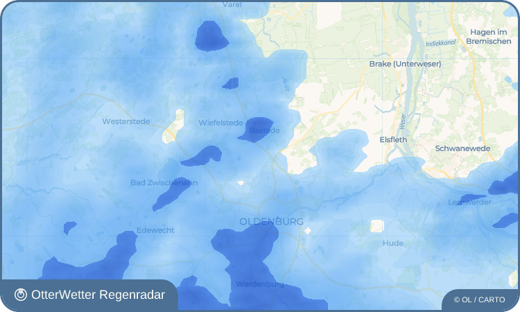 OtterWetter Regenradar-Widget Neusüdende