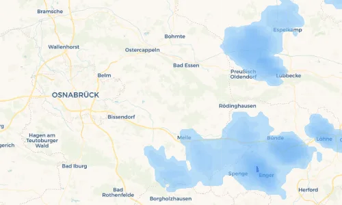 Regenradar Vorschaubild - Aktuelle Niederschläge in Niederholsten und Umgebung