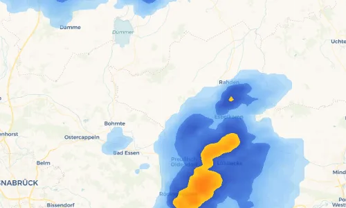 Regenradar-Vorschau: aktuelle Niederschläge in Niedermehnen und Umgebung