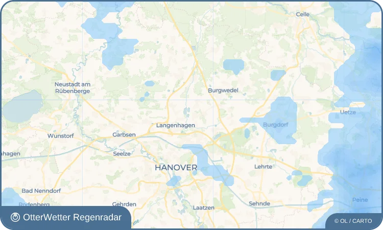 Wetter-Widget-Vorschau mit Vorhersagedaten für Niedernhägener Bauerschaft