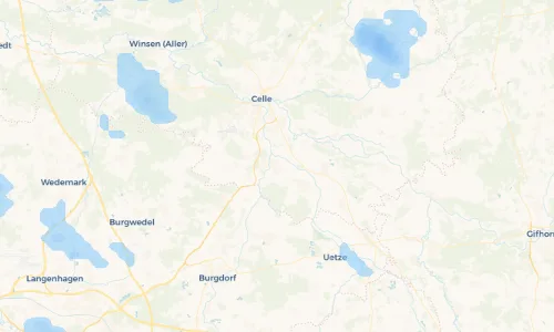 Regenradar Vorschaubild - Aktuelle Niederschläge in Nienhagen und Umgebung
