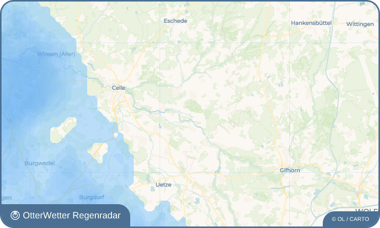 Wetter-Widget-Vorschau mit Vorhersagedaten für Nordburg
