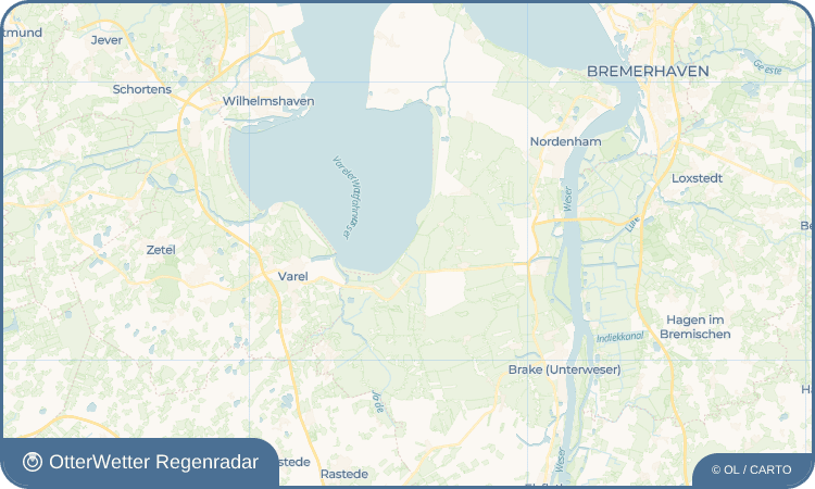 OtterWetter Regenradar-Widget Norderschweiburg
