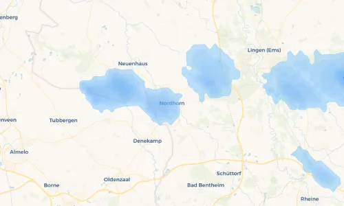 Regenradar Vorschaubild - Aktuelle Niederschläge in Nordhorn und Umgebung
