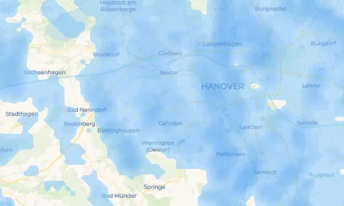 Regenradar Vorschaubild - Aktuelle Niederschläge in Northen und Umgebung