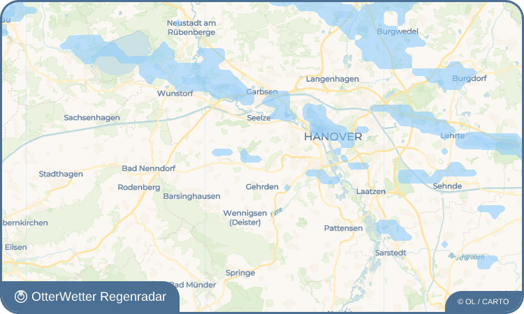 Wetter-Widget-Vorschau mit Vorhersagedaten für Northen