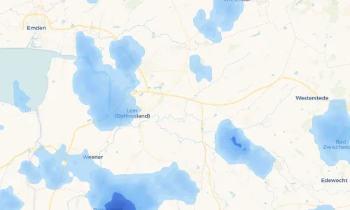 Regenradar Vorschaubild - Aktuelle Niederschläge in Nortmoor und Umgebung