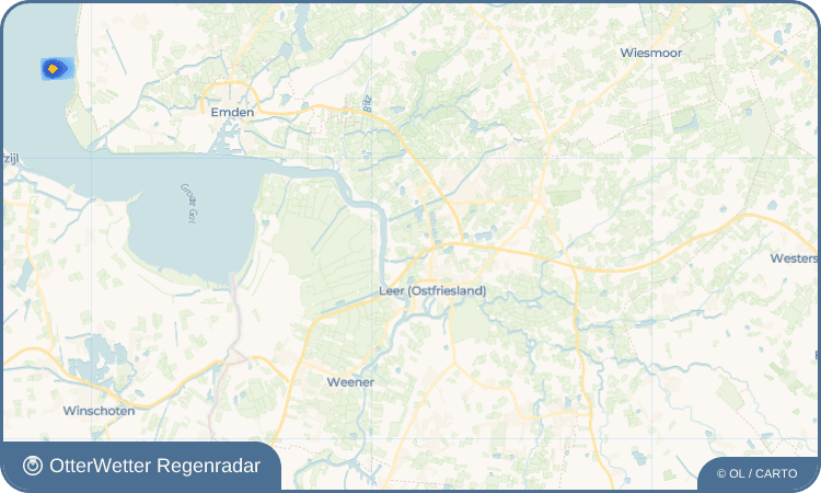 OtterWetter Regenradar-Widget Nüttermoor
