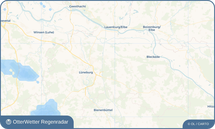 OtterWetter Regenradar-Widget Nutzfelde