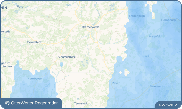 OtterWetter Regenradar-Widget Ober Ochtenhausen