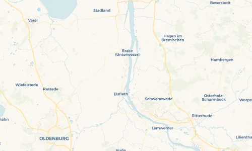 Regenradar Vorschaubild - Aktuelle Niederschläge in Oberhammelwarden und Umgebung