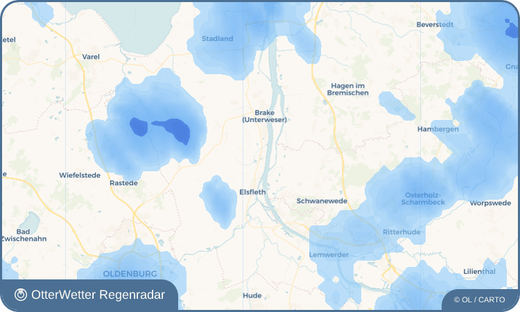 OtterWetter Regenradar-Widget Oberhammelwarden