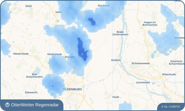 OtterWetter Regenradar-Widget Oberhörne