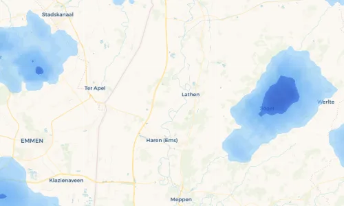 Regenradar Vorschaubild - Aktuelle Niederschläge in Oberlangen und Umgebung