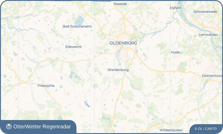 Wetter-Widget-Vorschau mit Vorhersagedaten für Oberlethe