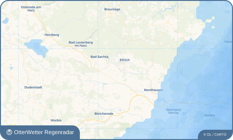 OtterWetter Regenradar-Widget Obersachswerfen