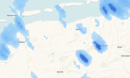 Regenradar Vorschaubild - Aktuelle Niederschläge in Ochtersum und Umgebung