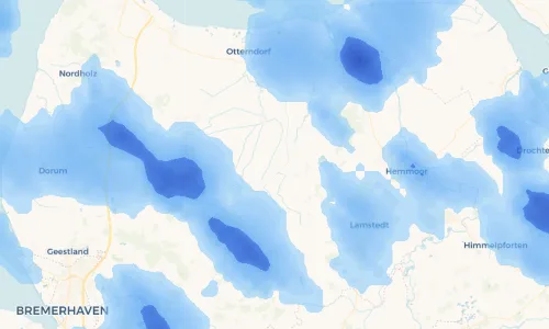 Regenradar Vorschaubild - Aktuelle Niederschläge in Odisheim und Umgebung