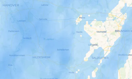 Regenradar Oedelum: aktuelle Niederschläge in Oedelum und Umgebung, Stand 21. Oktober 2026 um 8:20 Uhr