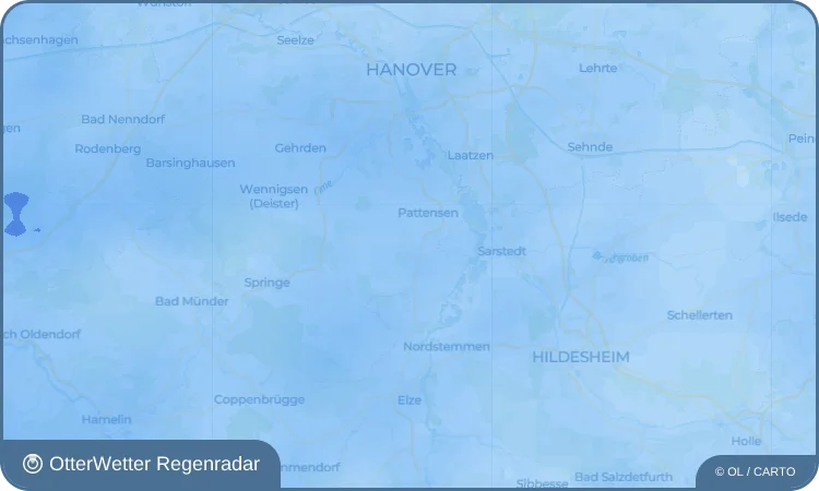 Widget-Vorschau für Oerie Wetter-Widget-Vorschau mit Vorhersagedaten für Oerie