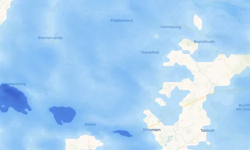 Regenradar Vorschaubild - Aktuelle Niederschläge in Oersdorf und Umgebung
