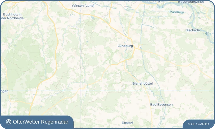 Widget-Vorschau für Oerzen Wetter-Widget-Vorschau mit Vorhersagedaten für Oerzen
