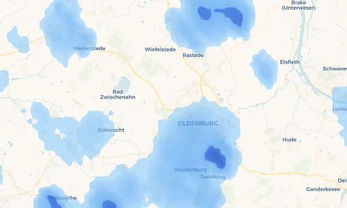 Regenradar Vorschaubild - Aktuelle Niederschläge in Ofen und Umgebung
