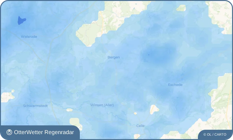 Wetter-Widget-Vorschau mit Vorhersagedaten für Offen