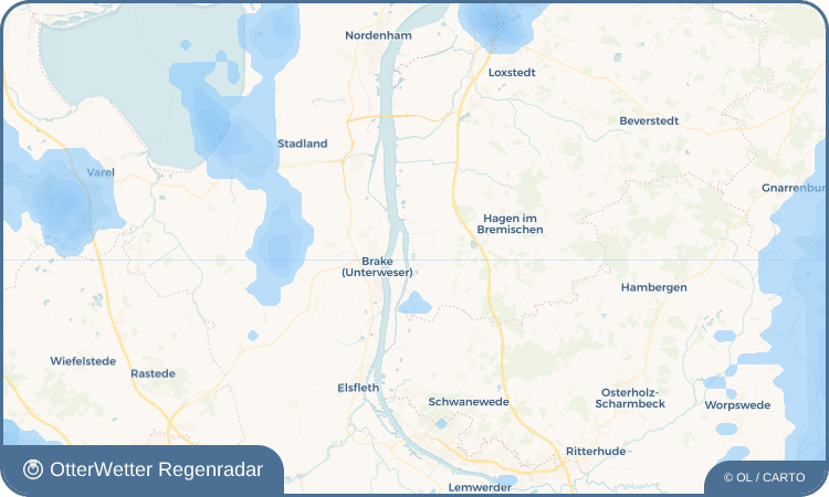 Widget-Vorschau für Offenwarden Wetter-Widget-Vorschau mit Vorhersagedaten für Offenwarden