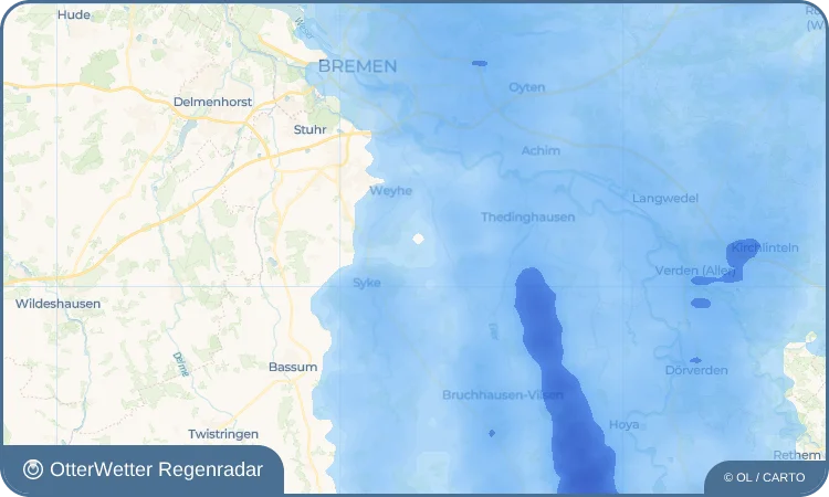 Widget-Vorschau für Okel Wetter-Widget-Vorschau mit Vorhersagedaten für Okel