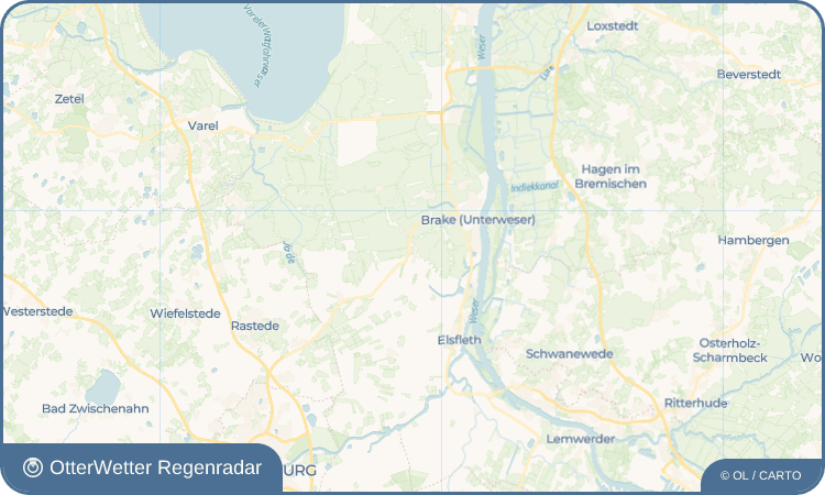 OtterWetter Regenradar-Widget Oldenbrok-Mittelort